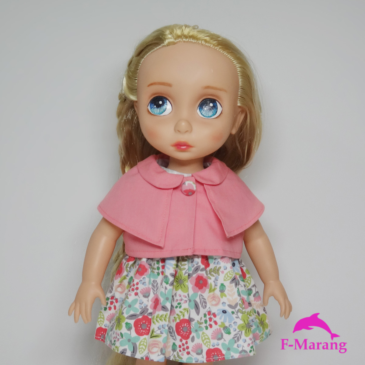 Disney Baby doll clothes pink cape outer Animator's collection 16inch