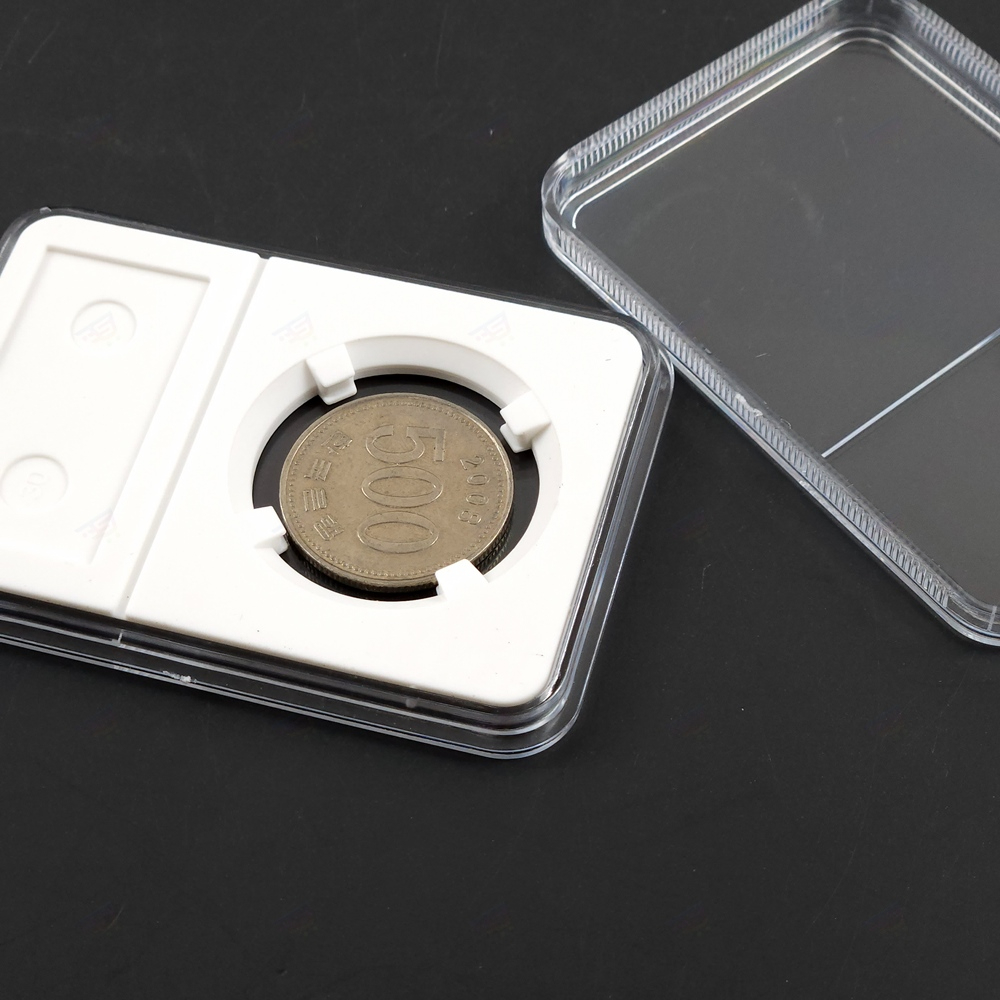 더사오몰동전 수집 주화 코인 모으기 보관용 사각 케이스 홀더