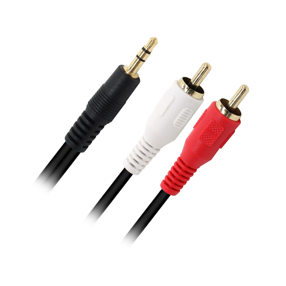 ST 3극 스테레오 3.5 RCA 2선 오디오 연결 케이블 15M 케이블 커넥터 단자 잭 컨넥터 짹 선 라인 연결