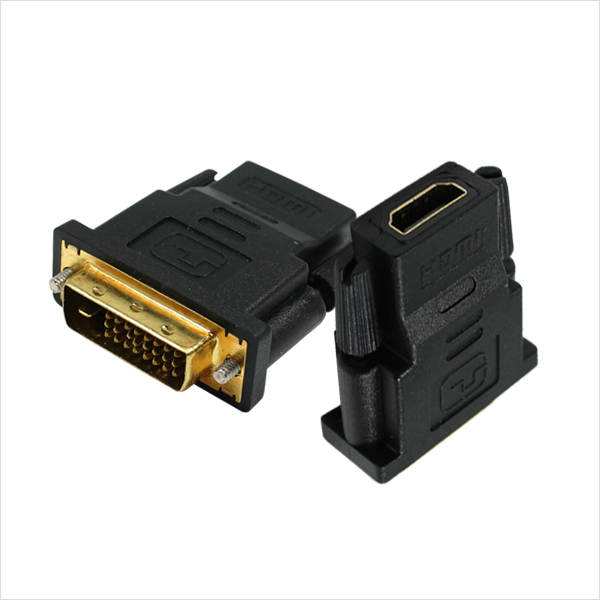 HDMI 암 DVI 숫 모니터 케이블 연장 연결 변환 젠더 케이블 커넥터 단자 잭 컨넥터 짹 선 라인 연결
