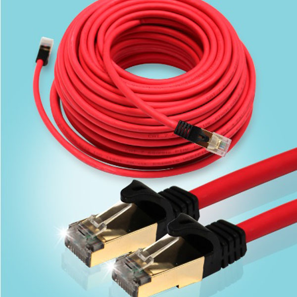 CAT.7 S-STP 고급형 인터넷선 공유기선 랜케이블 0.3M 케이블 커넥터 단자 잭 컨넥터 짹 선 라인 연결
