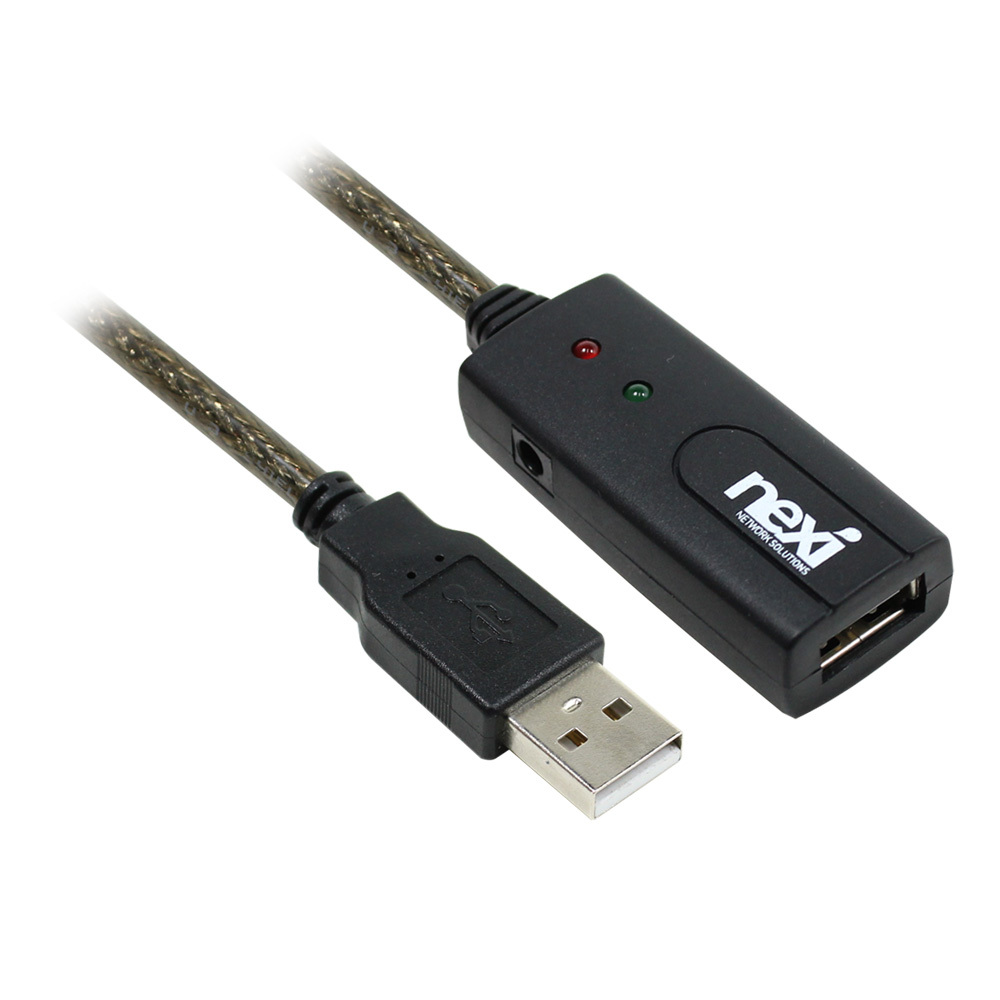 USB2.0 A타입 숫-암 신호 증폭 확장 리피터 케이블 5M 케이블 커넥터 단자 잭 컨넥터 짹 선 라인 연결