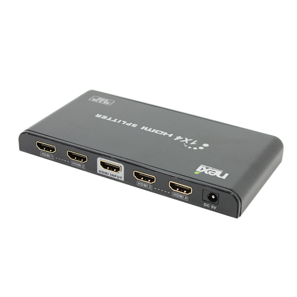 UHD 1대4 HDMI 울트라 HD 초고화질 영상 음성 분배기 케이블 커넥터 단자 잭 컨넥터 짹 선 라인 연결