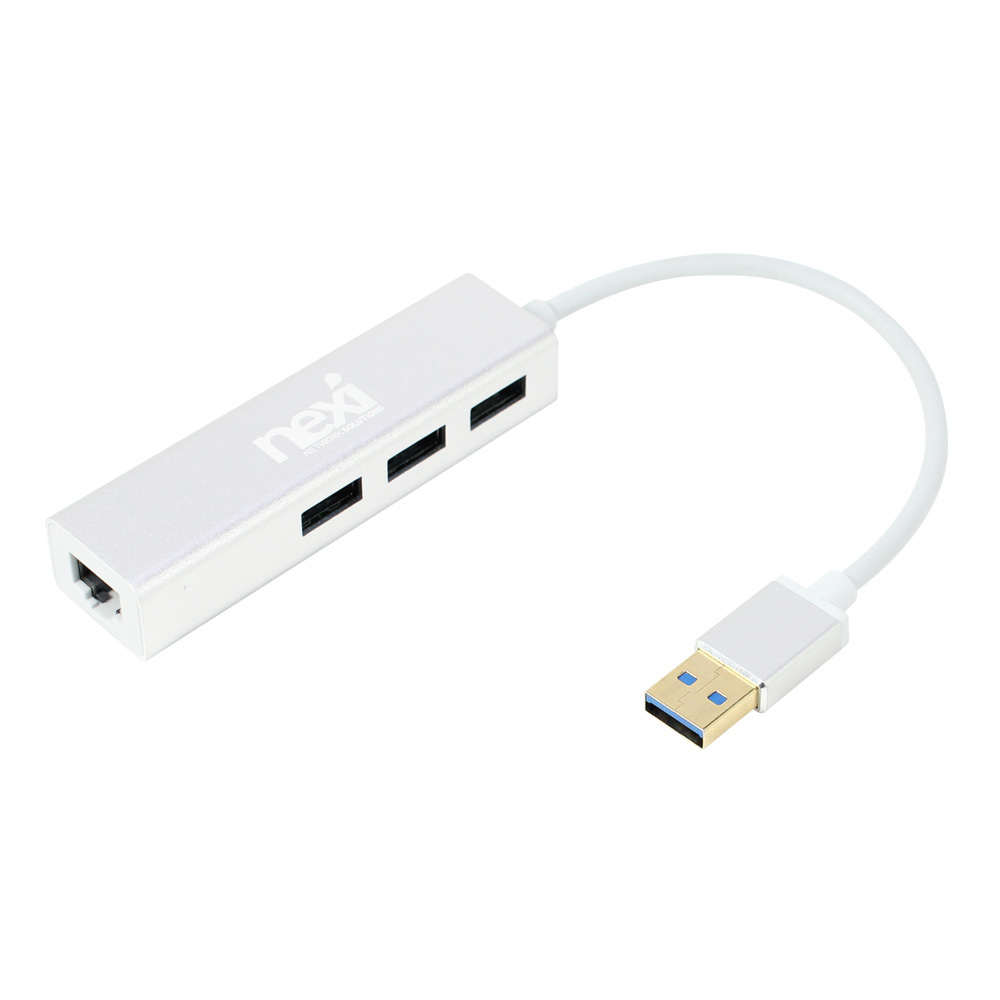 USB3.0 3포트 허브 기가비트 랜카드 랜짹 랜케이블 랜 케이블 커넥터 단자 잭 컨넥터 짹 선 라인 연결