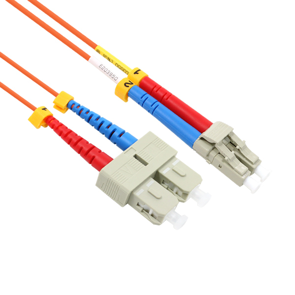 광 점퍼코드 LC-SC-2C 네트워크 케이블 멀티모드 10M 케이블 커넥터 단자 잭 컨넥터 짹 선 라인 연결