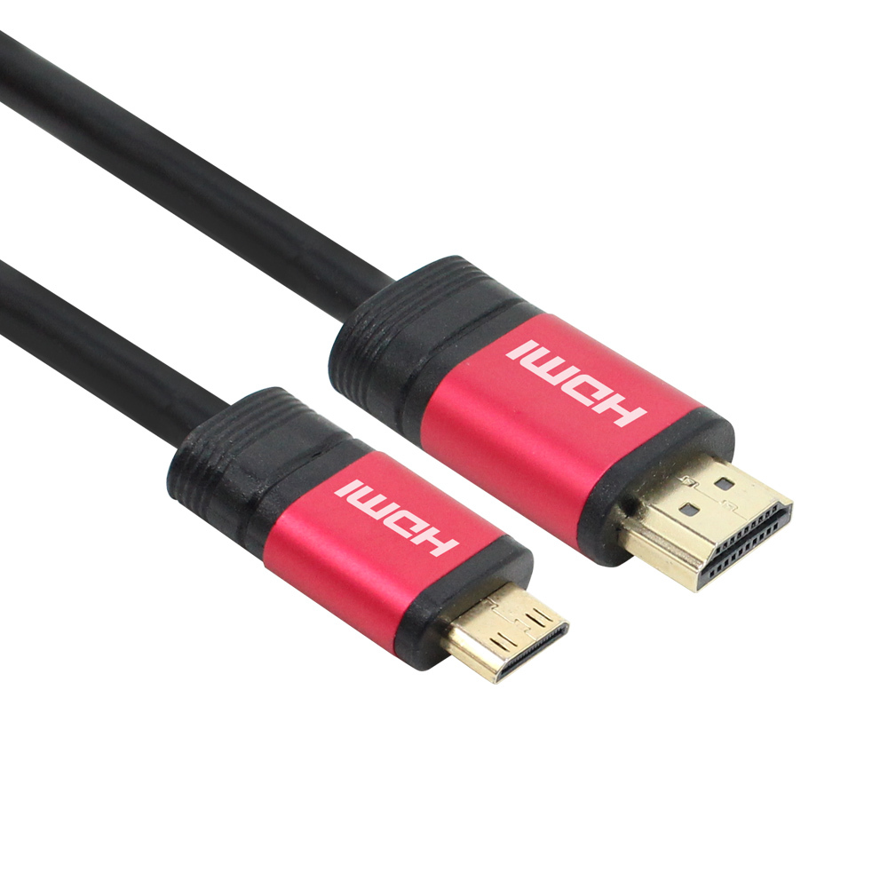 HDMI 2.0버전 골드 미니HDMI 울트라HD 연결케이블1.5M 케이블 커넥터 단자 잭 컨넥터 짹 선 라인 연결