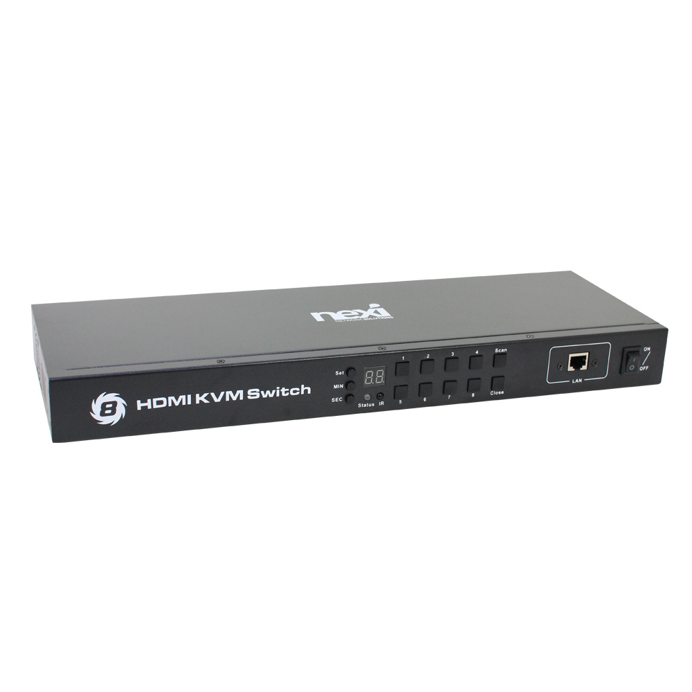 8포트 HDMI 콘솔 KVM 스위치 연결 장비 모니터 선택기 케이블 커넥터 단자 잭 컨넥터 짹 선 라인 연결