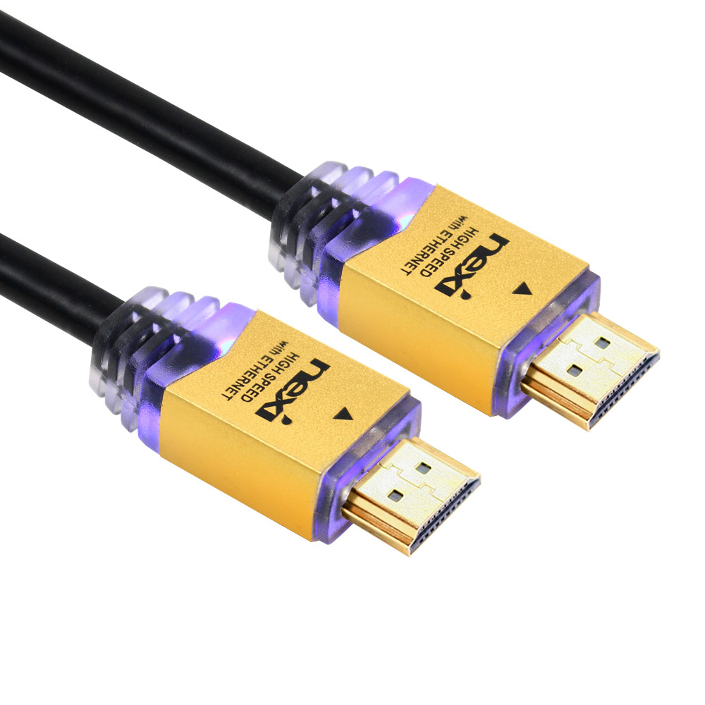 HDMI LED발광 블랙 골드 케이블 1.4버전 15M 디지털TV 케이블 커넥터 단자 잭 컨넥터 짹 선 라인 연결