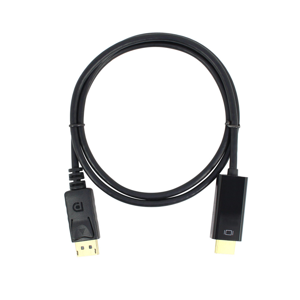 디스플레이포트 to HDMI 모니터 연결 케이블 V1.2 2M 케이블 커넥터 단자 잭 컨넥터 짹 선 라인 연결