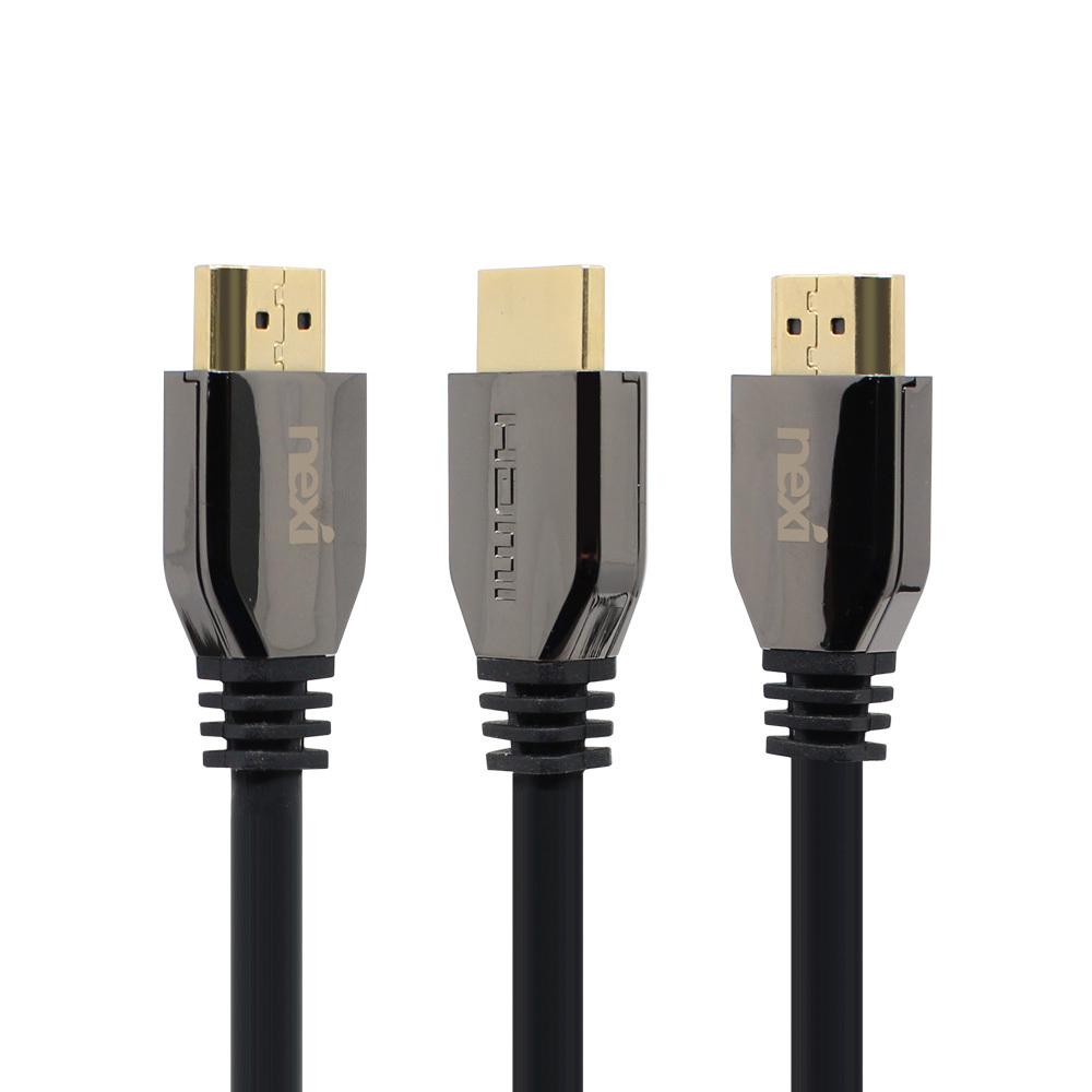 HDMI V2.1 고품질 초고해상도 HDR 메탈 케이블 0.5M 케이블 커넥터 단자 잭 컨넥터 짹 선 라인 연결