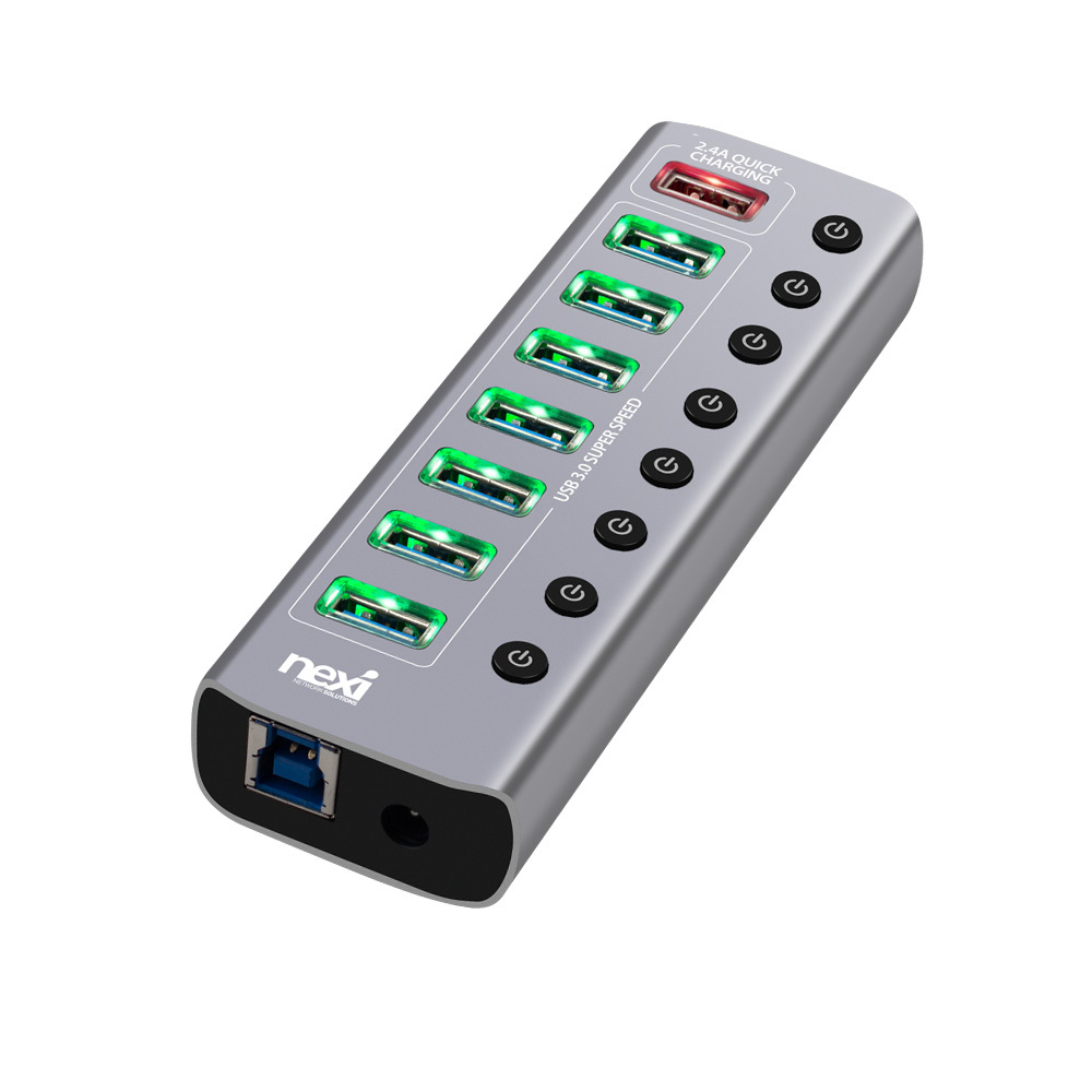 USB3.0 8포트확장 스마트폰 충전전용1포트 유전원허브 케이블 커넥터 단자 잭 컨넥터 짹 선 라인 연결