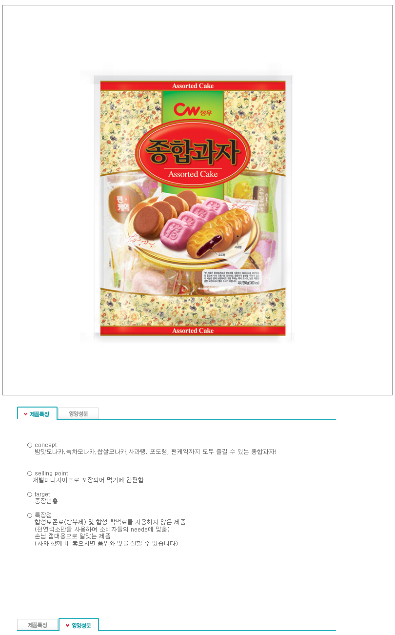 Chungwoo food comprehensive confectionery 350g x 1