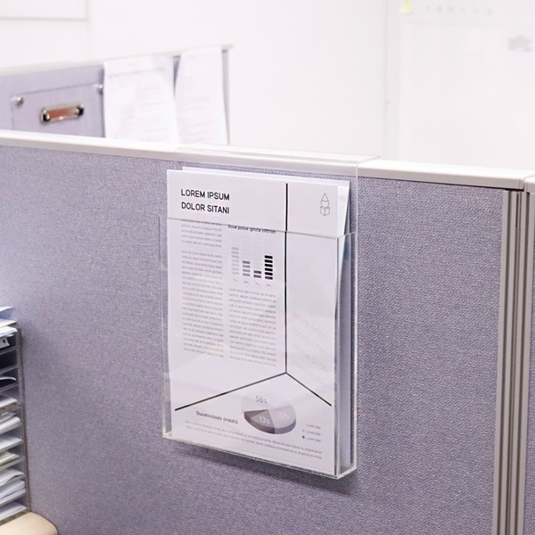 A4 파티션걸이 아크릴 서류 문서 수납 홀더 파티션꽂이