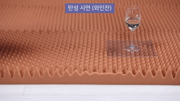 바이빔 3단 매트리스 탄성시연(와인잔)