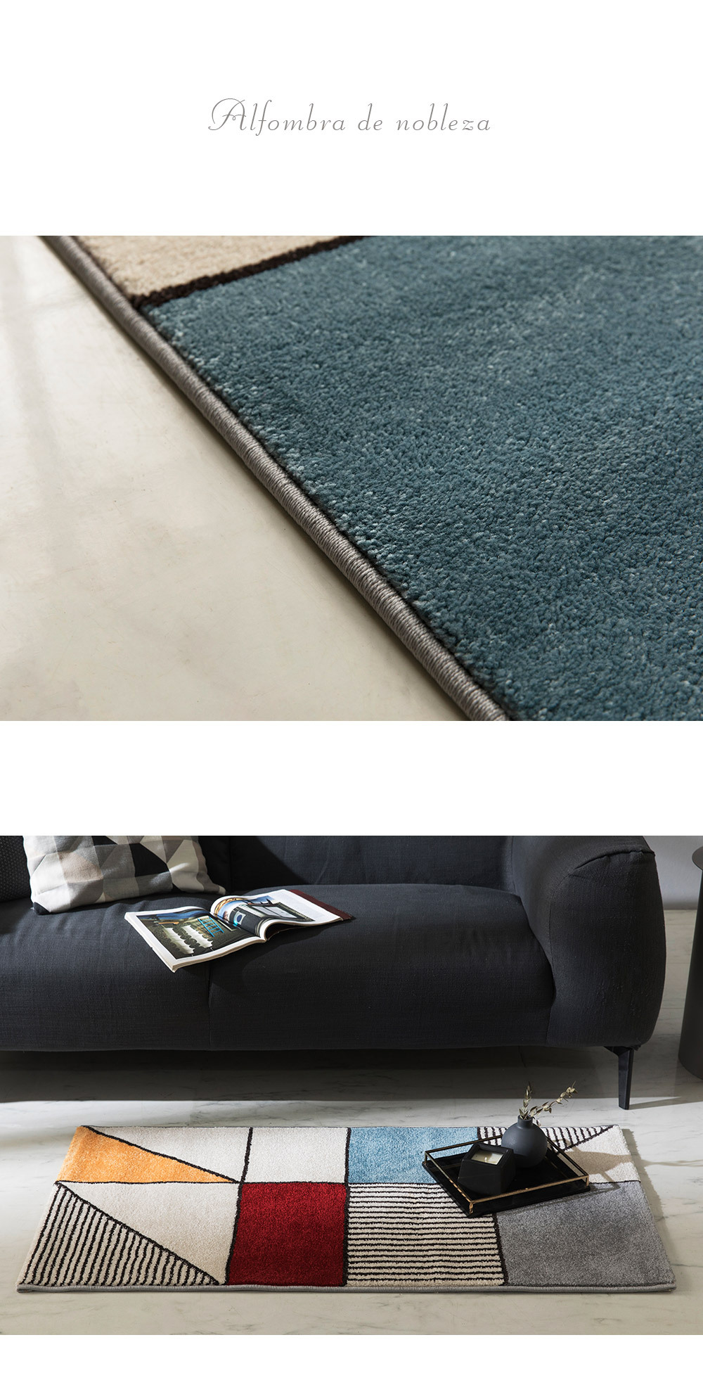 spain carpet nobleza rug - detail cut