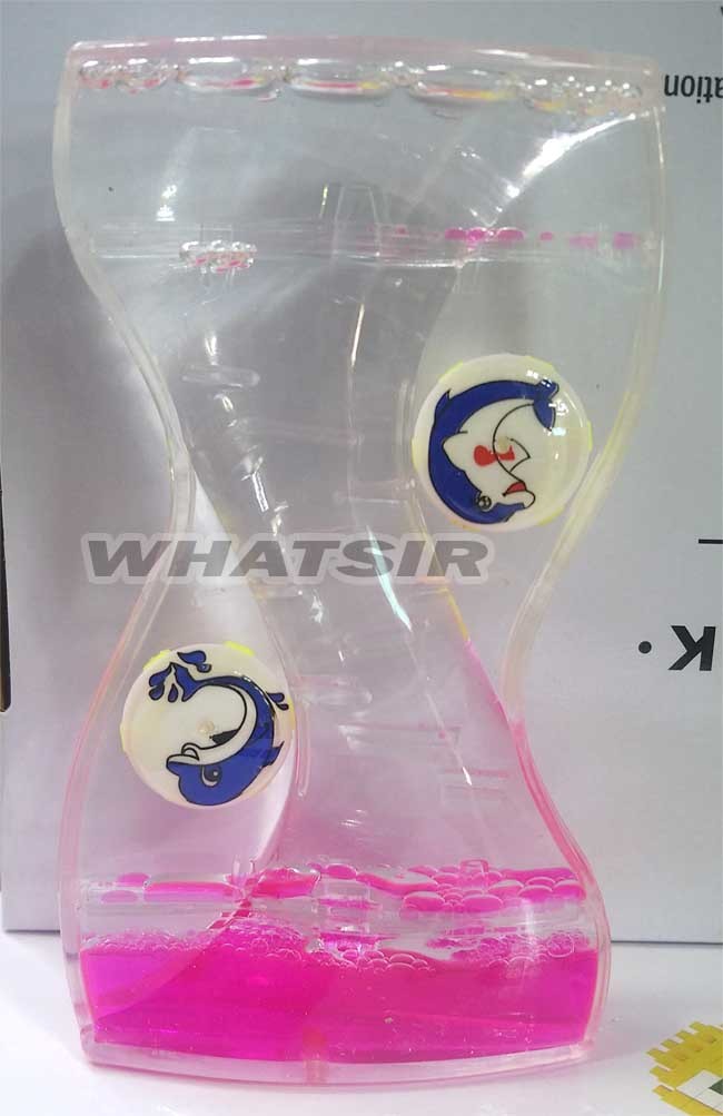 New Acrylic Oil Glass Liquid Timer Clock Hourglass Ornament Desk Toy
