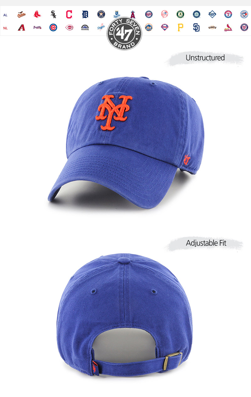 47브랜드(47Brand) MLB CAP NEW YORK METS ROYAL | GVG 스토어. 전 세계직배송.