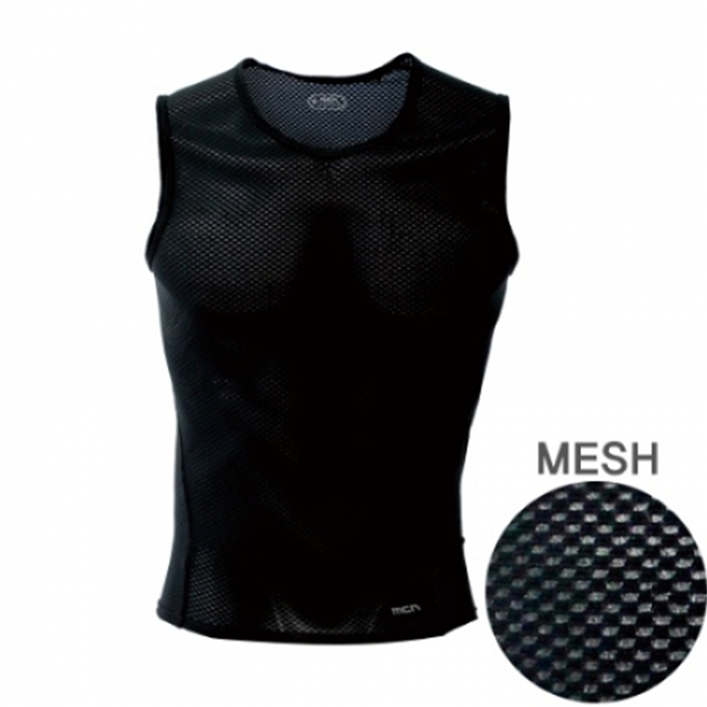 Mcn 여름용 [MTM-KMESH] K-mesh 민소매 티셔츠_블랙