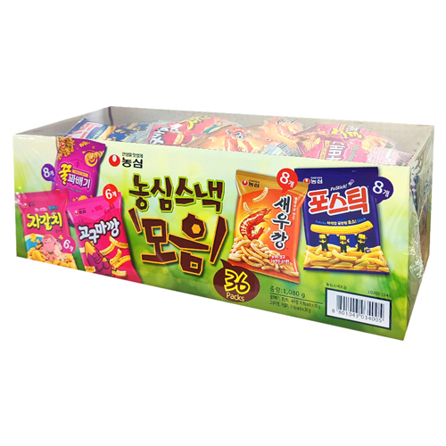 농심 스낵 모음 36개입 (1080g)