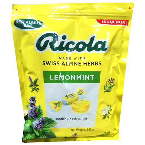 리콜라 스위스 레몬민트 허브 캔디 342g