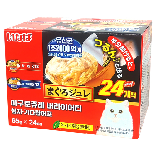 이나바 마구로쥬레 버라이어티 참치 가다랑어 65g (24입)