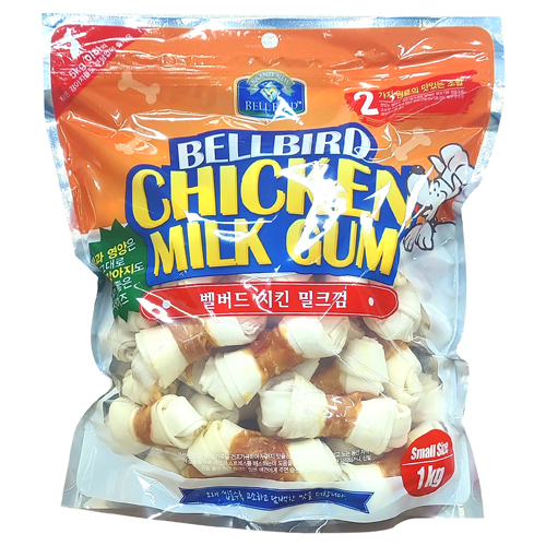 벨버드 치킨 밀크껌 스몰 1kg