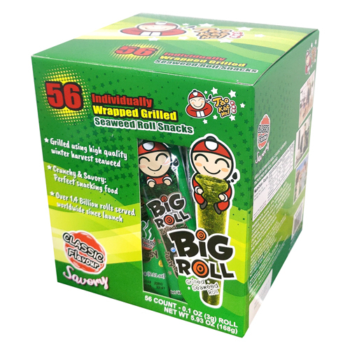 타오케노이 빅롤 그릴드 씨위드 클래식향 김스낵 168g