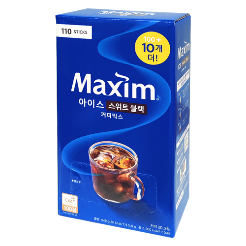 맥심 아이스 스위트 블랙 커피믹스 110T
