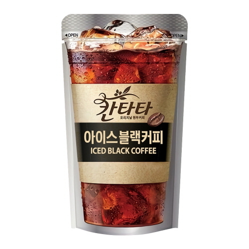 칸타타 아이스 블랙 커피 230ml (50파우치)