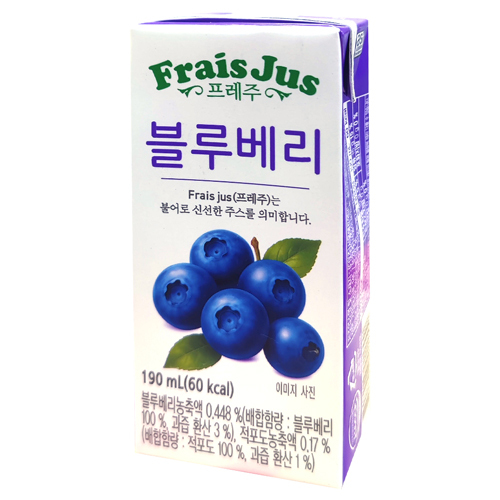 일화 프레주 블루베리 190ml (24팩)