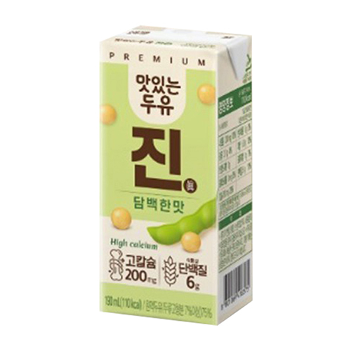 남양 맛있는 두유 진 담백한맛 190ml (24팩)