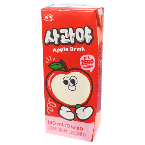 남양 사과야 제로슈거 190ml (24팩) x 3박스