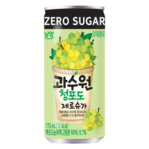 과수원 청포도 제로슈가 175ml (30캔)