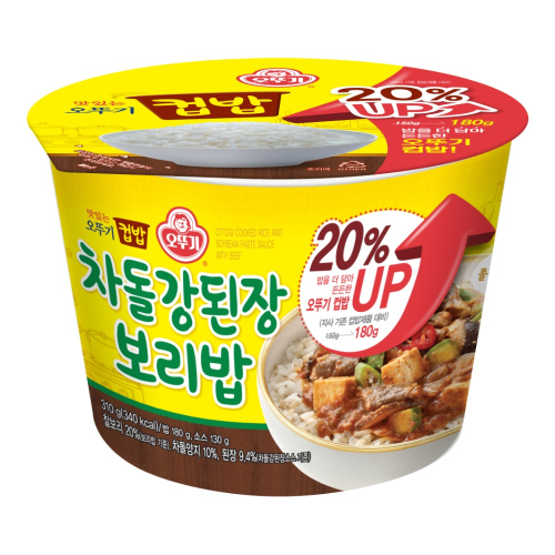 오뚜기 컵밥 차돌강된장보리밥 310g (12개)