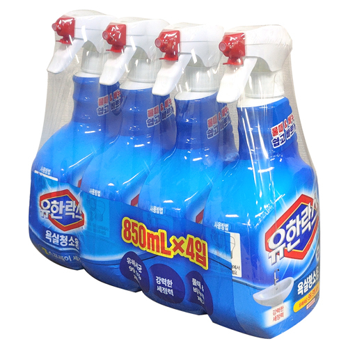유한락스 욕실청소용 850ml (4개입)