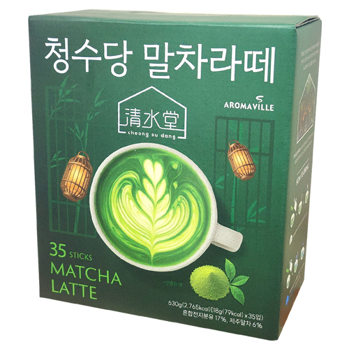 아로마빌 청수당 말차 라떼 35T