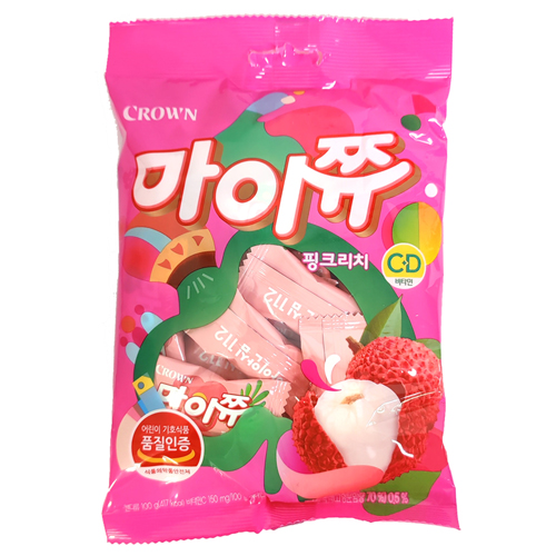 크라운 마이쮸 핑크리치 100g