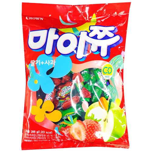 크라운 마이쮸 딸기 사과 288g