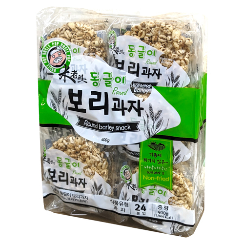 엉클팝 동글이 보리과자 400g