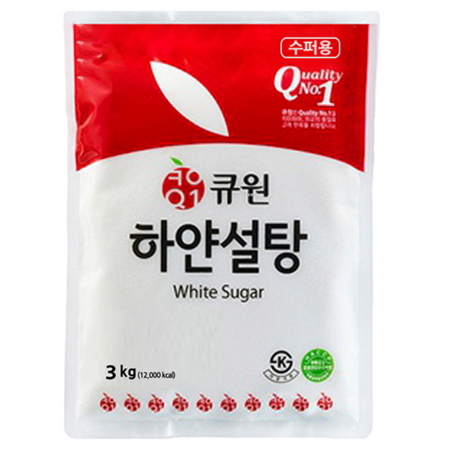 큐원 하얀 설탕 3kg