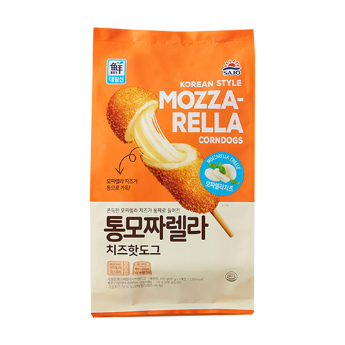 사조 통 모짜렐라 치즈 핫도그 400g