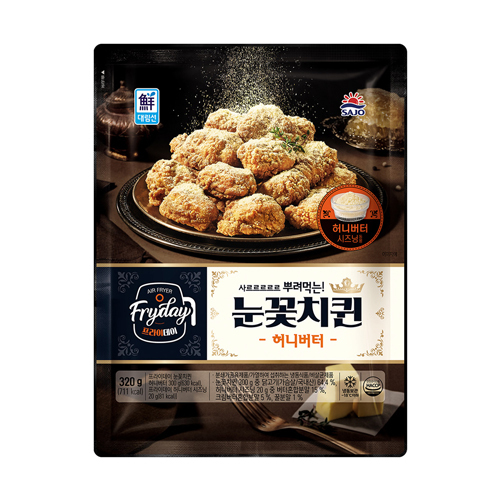 사조 대림선 Fryday 눈꽃치퀸 허니버터 320g