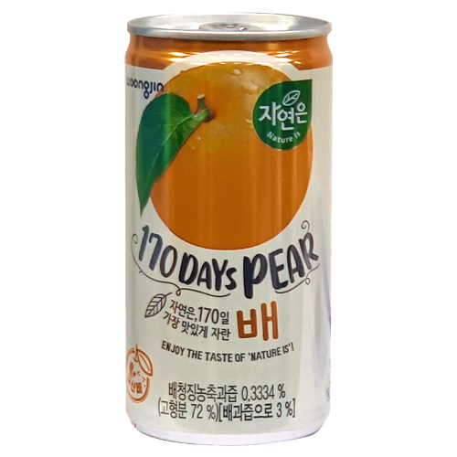 웅진 자연은 배 180ml (30캔)