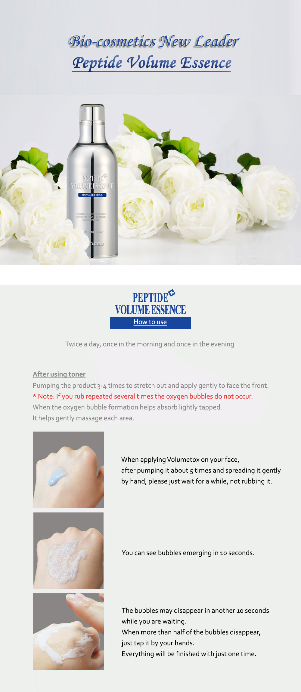 Image result for Peptide Volume Tox Essence 100ml