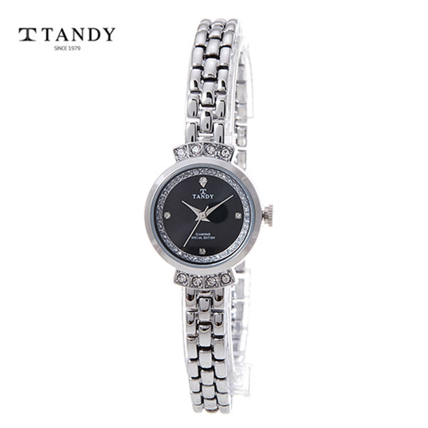 [TANDY] 탠디 프린세스 다이아몬드 여성 메탈시계 T-4021 BK