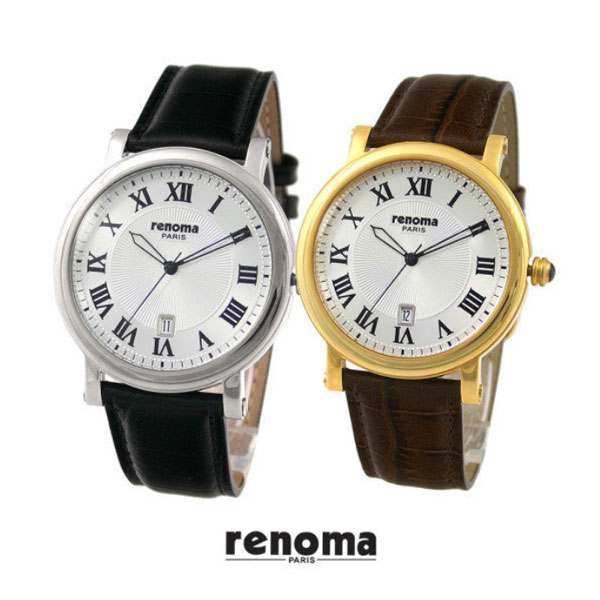 [renoma] 레노마 남성 가죽 손목시계 RE-020(색상선택)