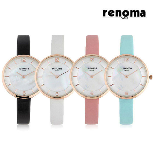 [renoma] 레노마 여성 가죽 손목시계 RE-525(색상선택)