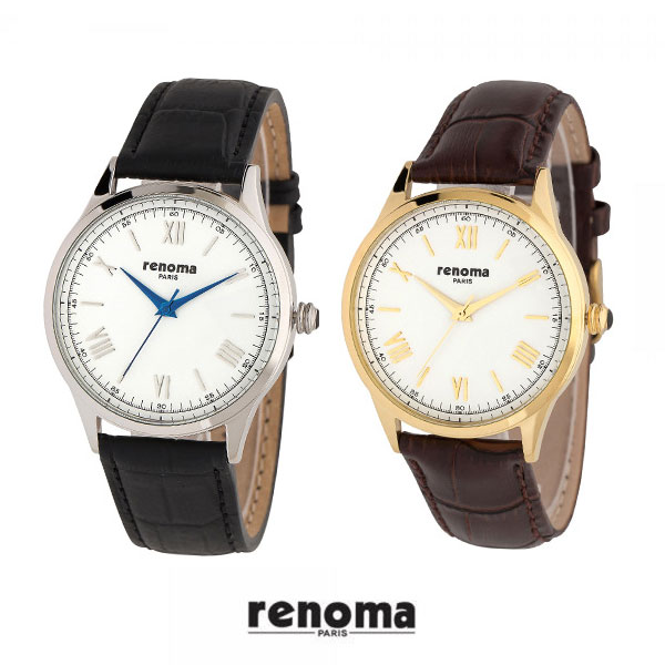 [renoma] 레노마 남성 가죽 손목시계 RE-5460(색상선택)