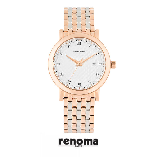 [renoma] 레노마 남성 메탈 손목시계 RE-565(로즈골드)