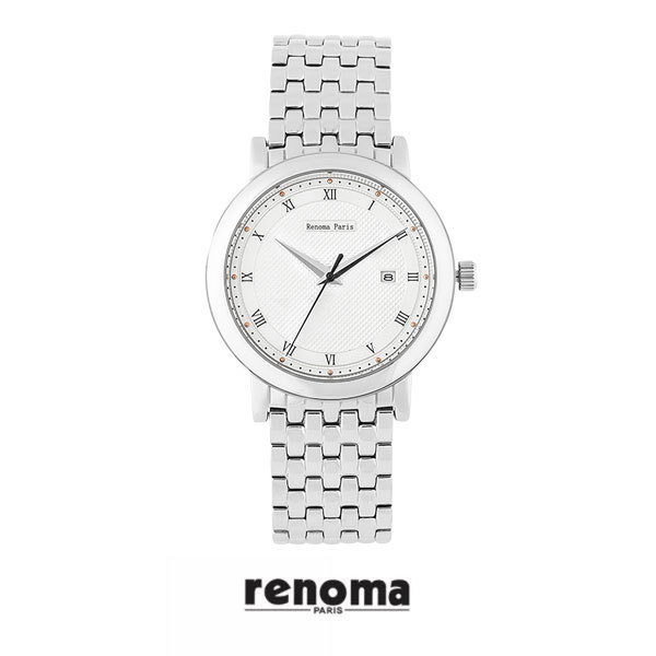 [renoma] 레노마 남성 메탈 손목시계 RE-565(화이트)